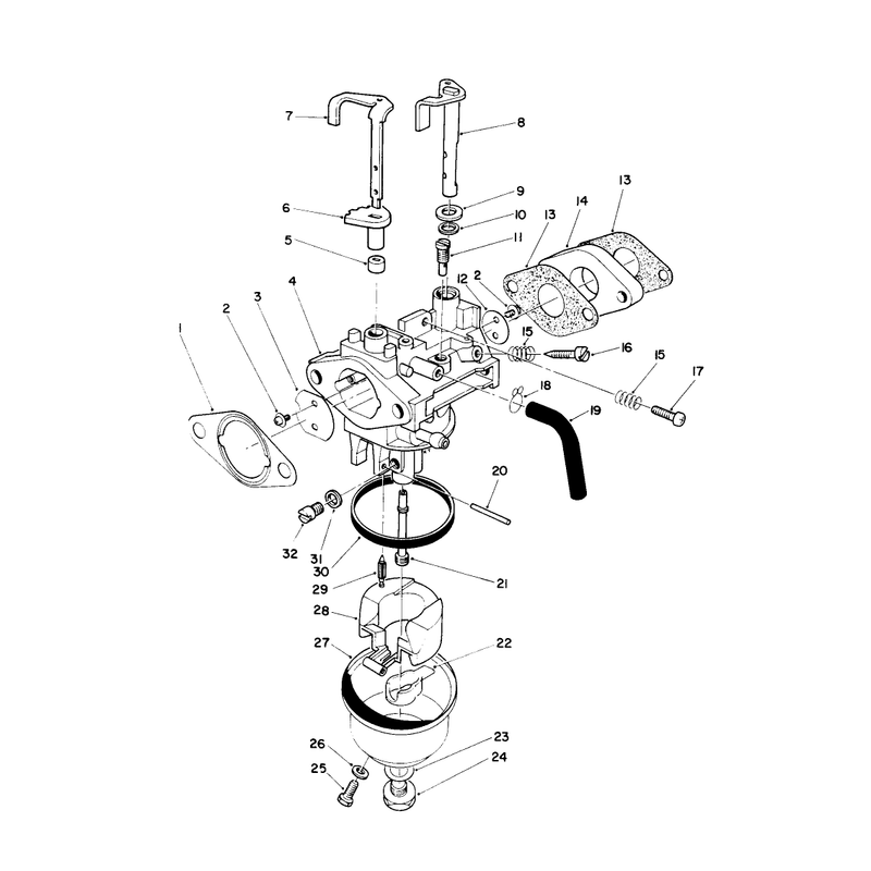 Carburetor Assembly (engine No. Vmk9)