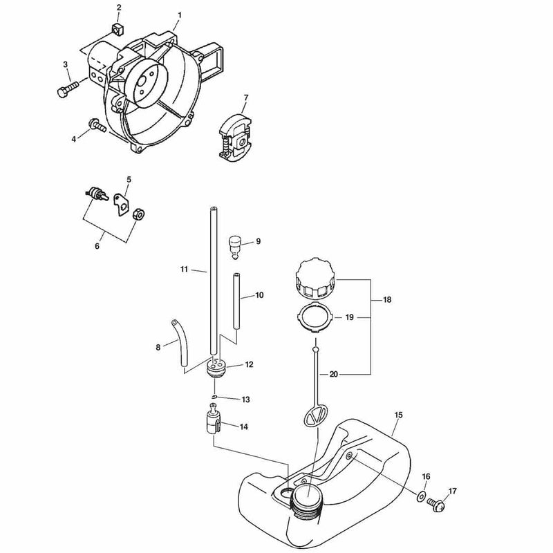 FAN CASE, CLUTCH, FUEL SYSTEM