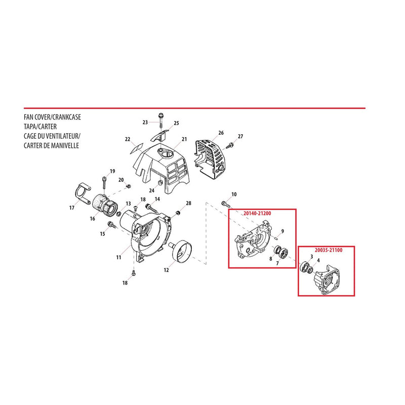 FAN COVER/CRANKCASE