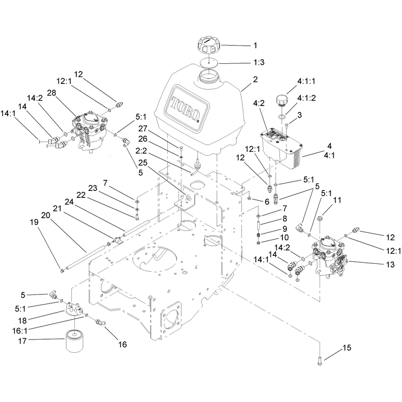 Fuel System Hydraulic Pump and Filter Assembly