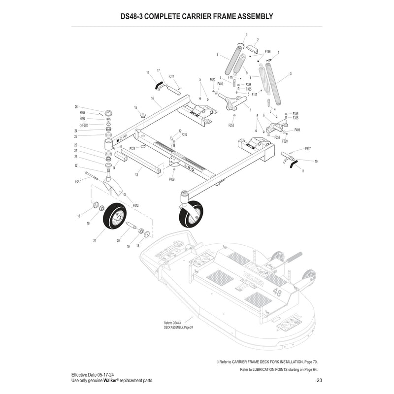 DS48-3 COMPLETE CARRIER FRAME ASSEMBLY