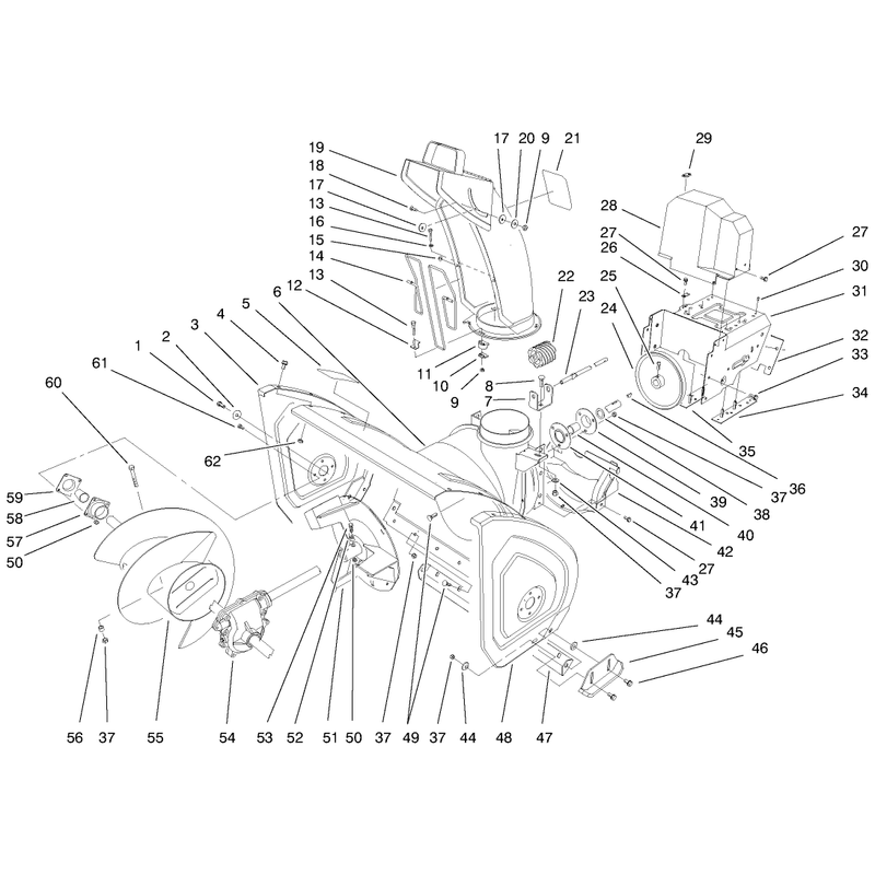 Housing And Chute Assembly
