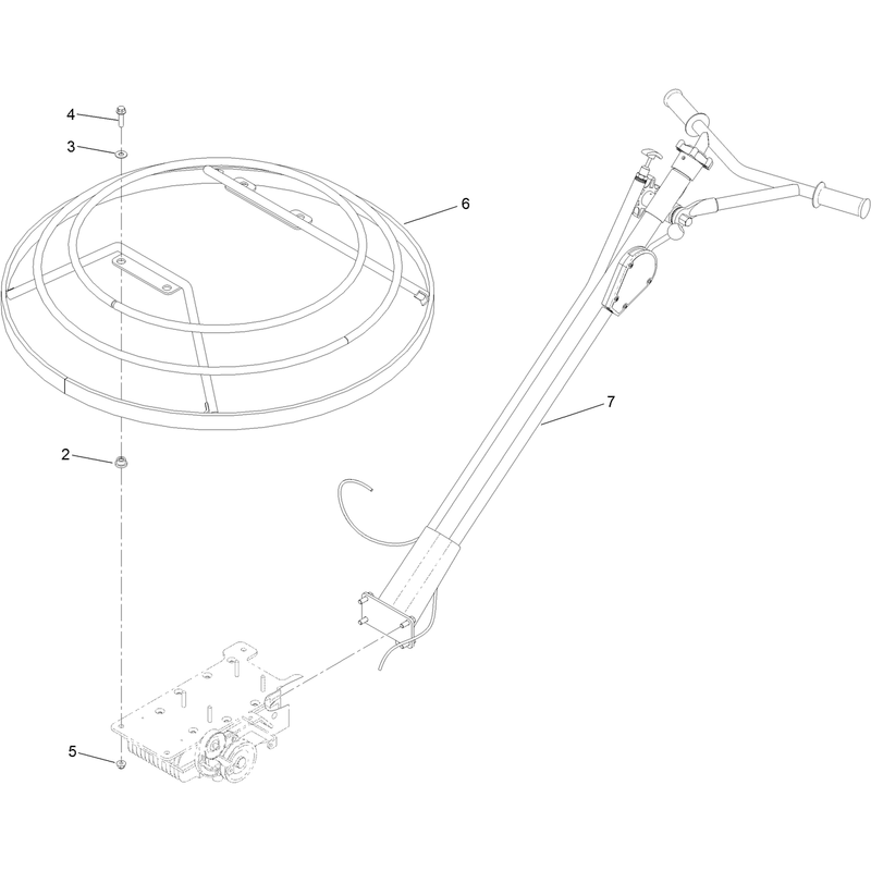 36 Inch Standard Handle and Guard Assembly