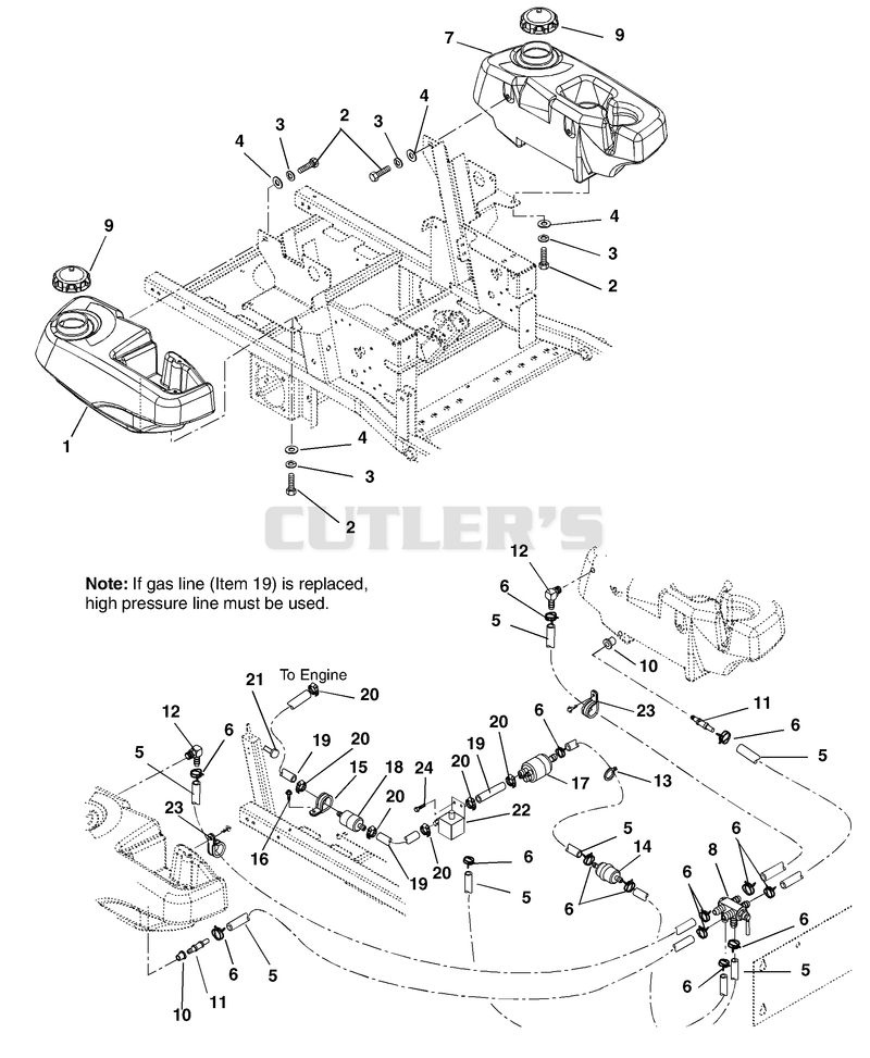 EFI Fuel Tanks And Hoses