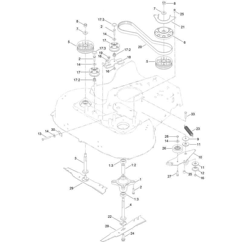 Spindle and Belt Assembly