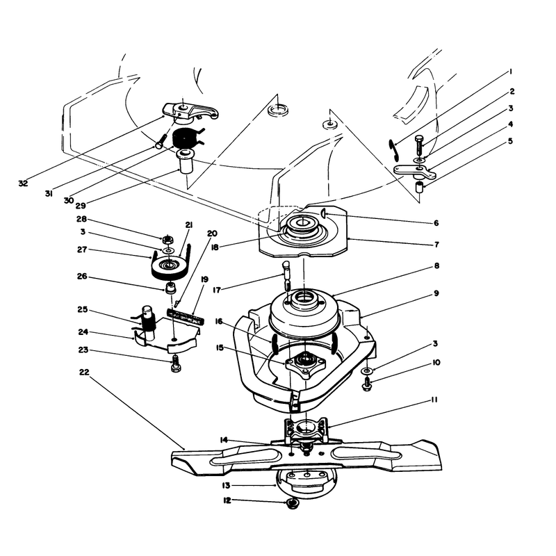 Blade Brake Clutch Assembly