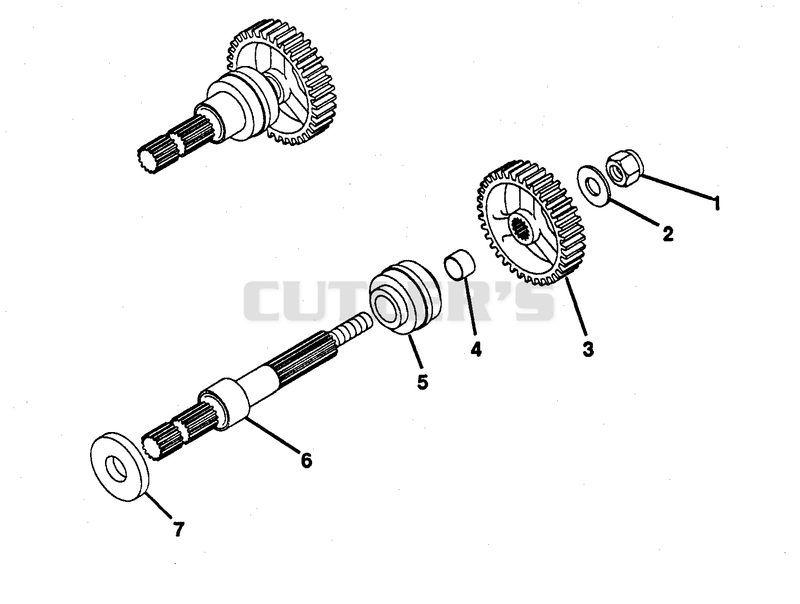 NUMBER TEN SHAFT - PTO DRIVE ASSEMBLY