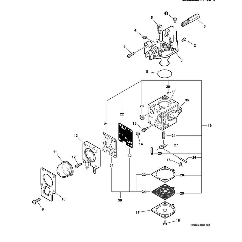 Carburetor -- RB-K75