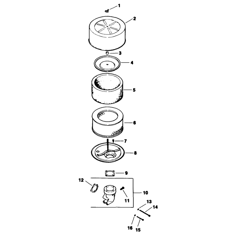 Air Intake Engine Model No Mv16s Type 56519