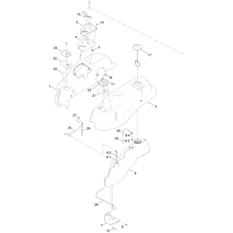 Body Styling and Fuel Tank Assembly