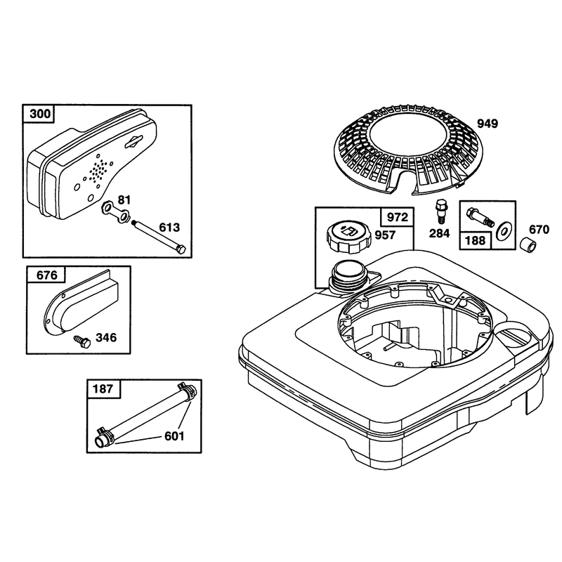 Engine Briggs and Stratton Model 124702-0189-01