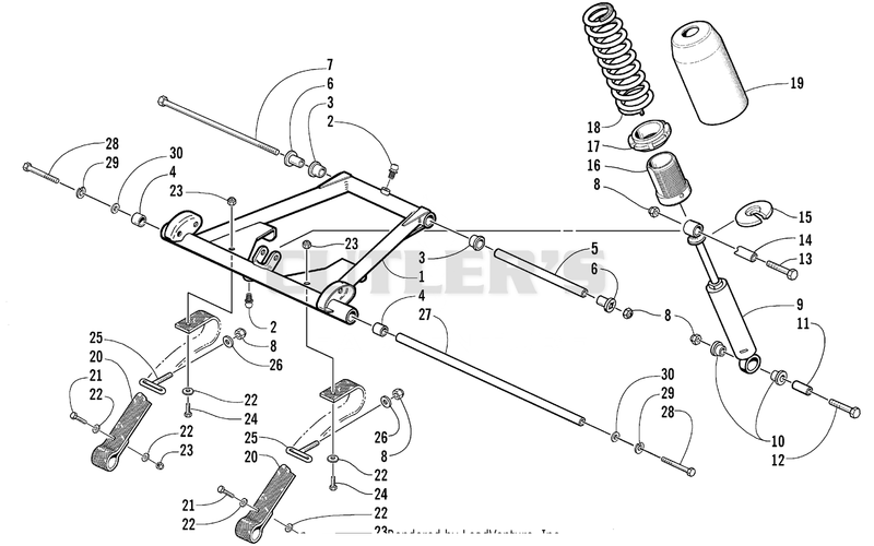 REAR SUSPENSION FRONT ARM ASSEMBLY [77125]