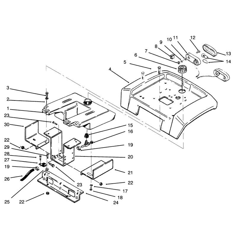 Fender Fender Supports and Fuel Tank
