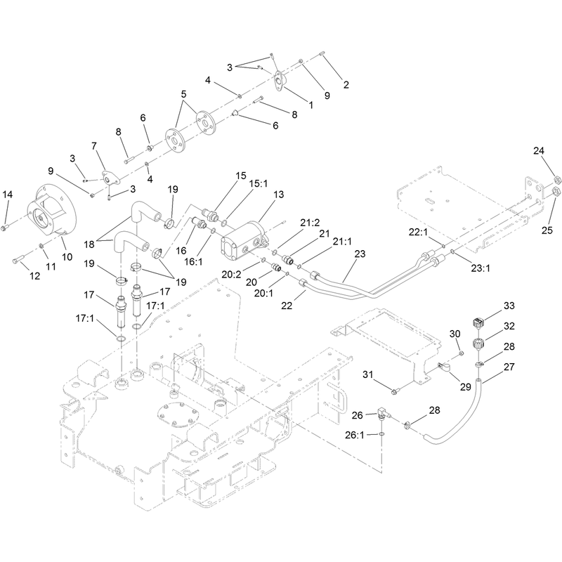 Hydraulic Pump Mount Assembly