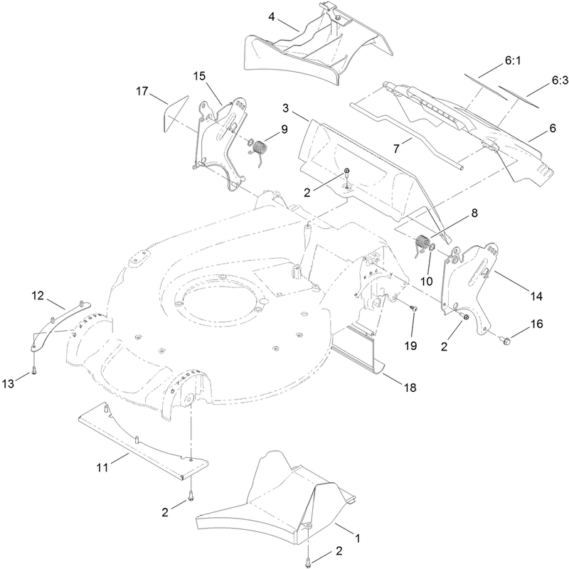 Rear Door and Mulch Plug Assembly