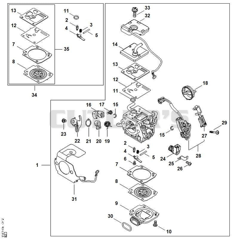 Carburetor parts MB01/05