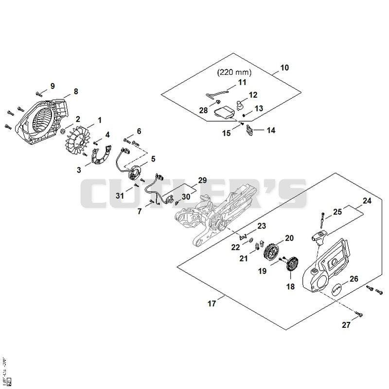 Ignition system, Rewind starter