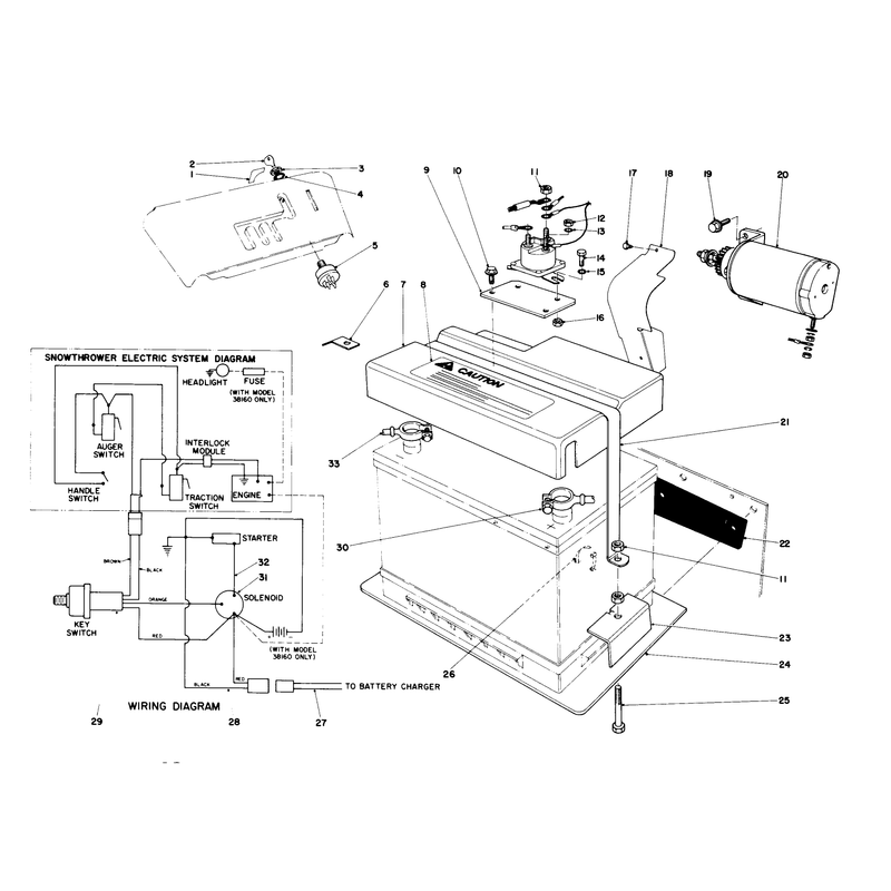 12 Volt Starting Motor Kit 42-3370 (optional)