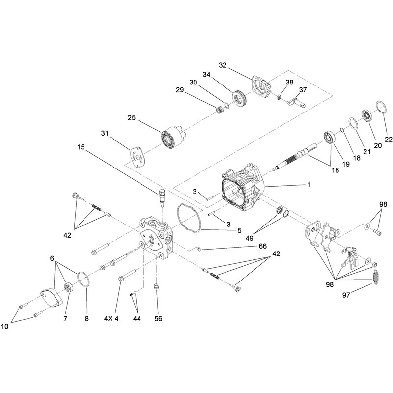 Hydraulic Pump Assembly No 115-4034 and 115-4035