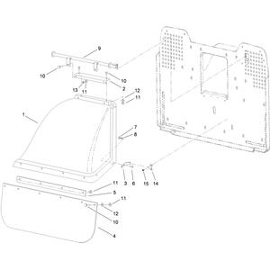 Rear Deflector Assembly No 117-0054