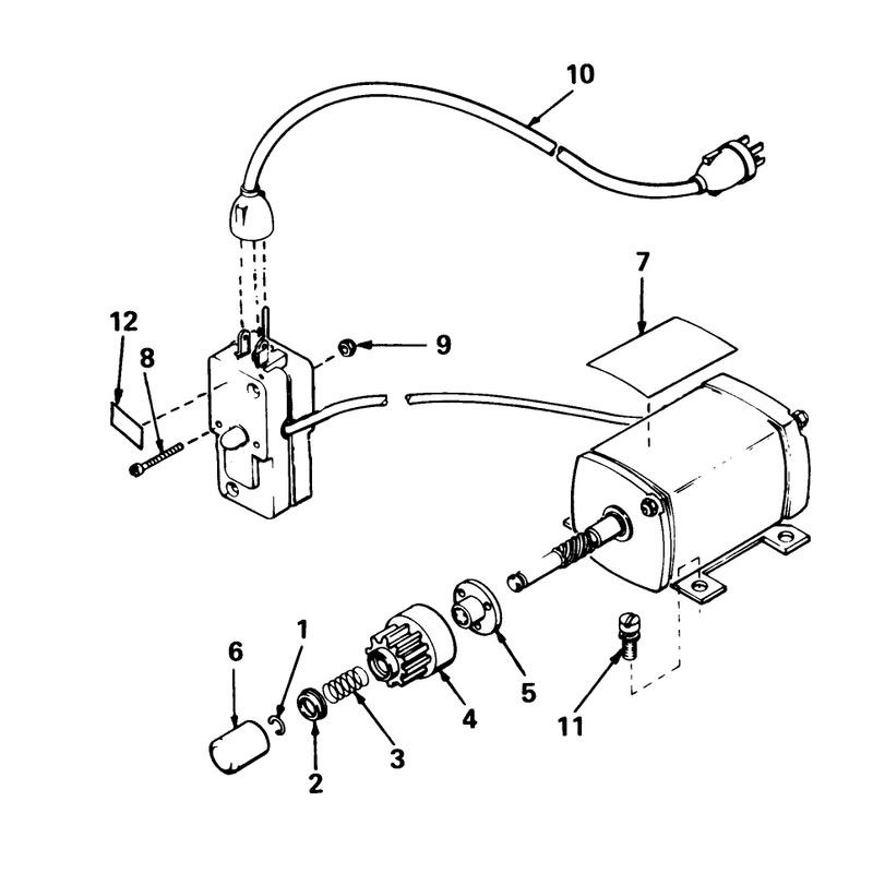 Starter Motor 110v Kit No. 37-4810 (canada Only)