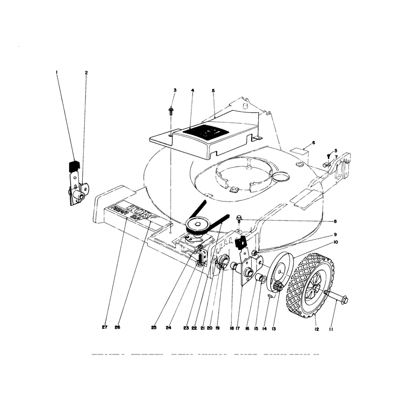 Front Wheel and Pivot Arm Assembly
