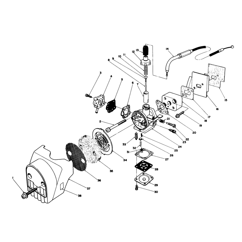 Air Cleaner & Carburetor Assembly