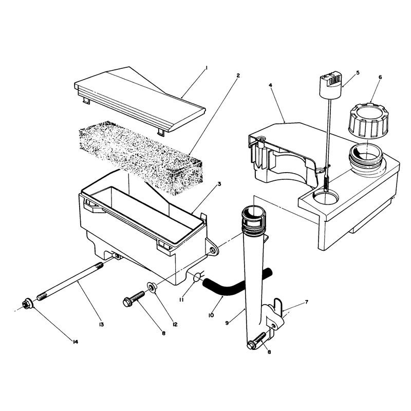 Air Cleaner and Fuel Tank Assembly