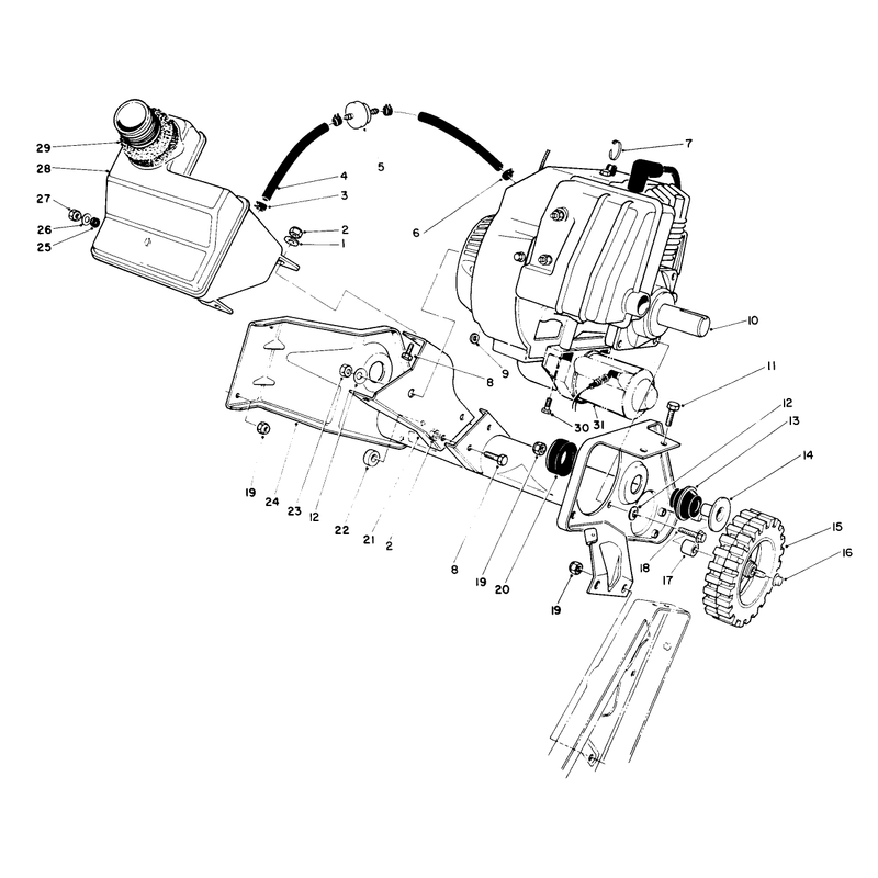 Engine & Main Frame Assembly