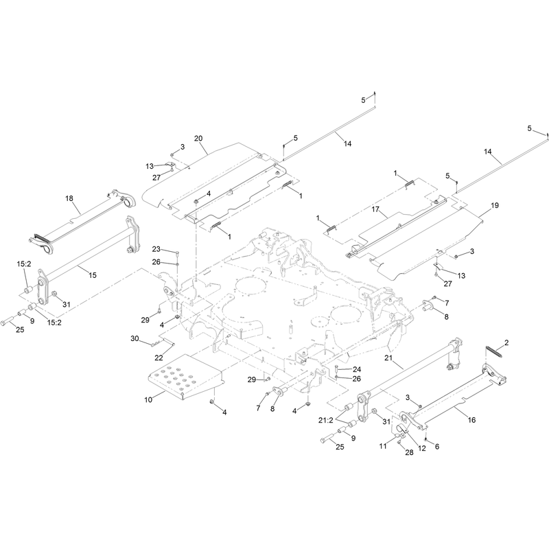Center Deck Guard Assembly
