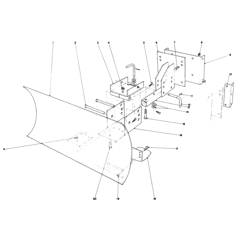 Grader Blade Assembly Model 59099 (optional)
