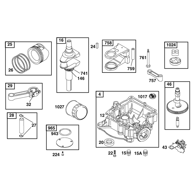 Engine Briggs and Stratton Model 28q777-0690-E1