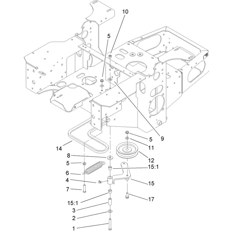 Pump Idler and Belt Assembly
