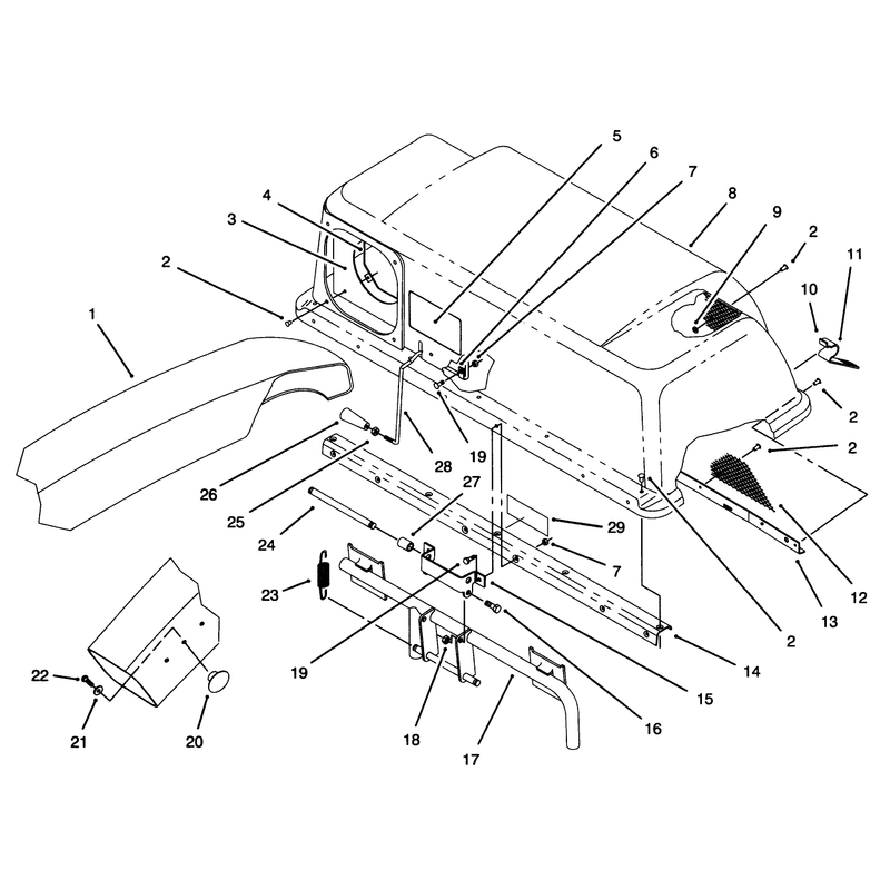 Hopper & Chute Assembly