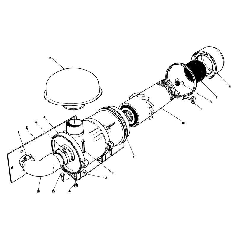 Remote Air Cleaner Kit No 55-8460 Optional