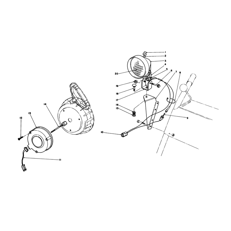 Light Kit No. 54-9821 (optional)