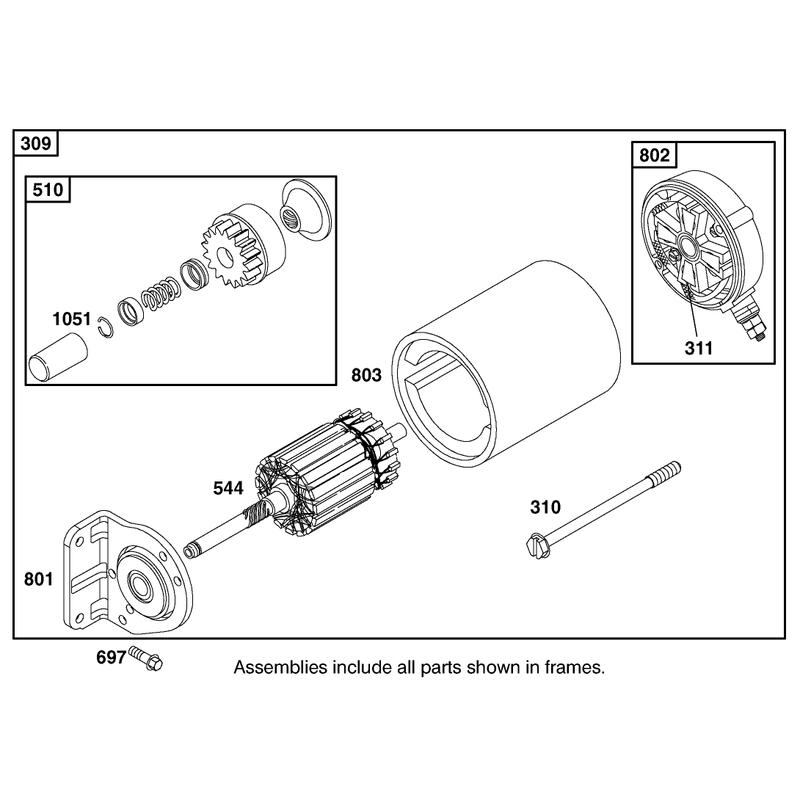 Starter Motor Assembly