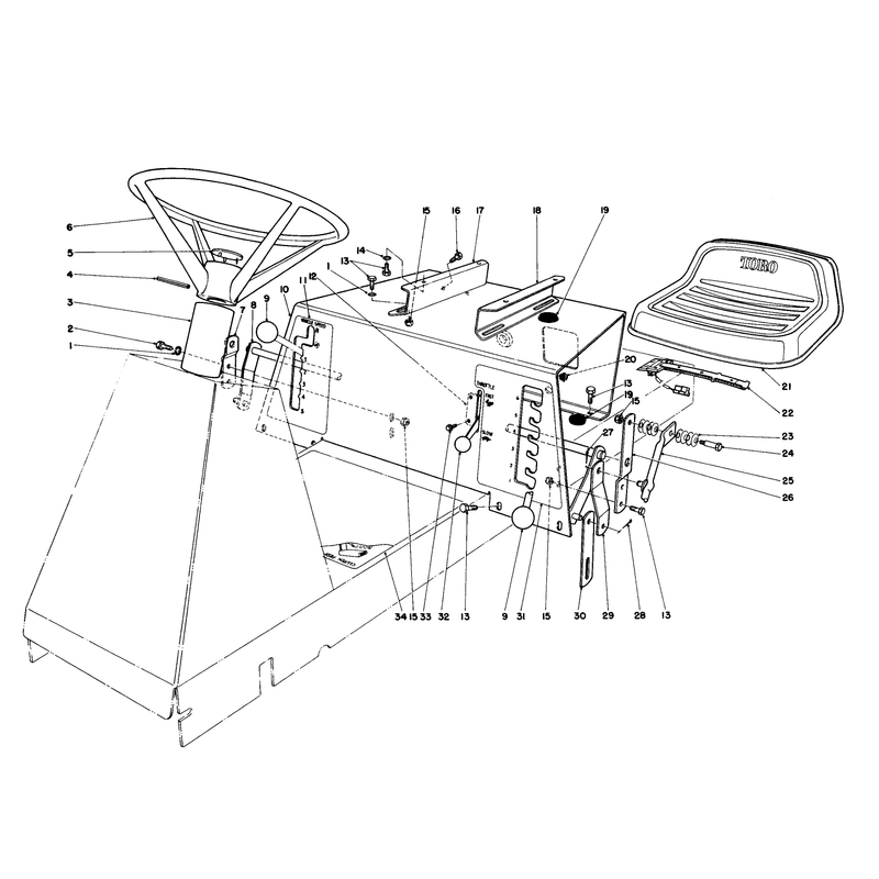 Seat & Steering Wheel Assembly