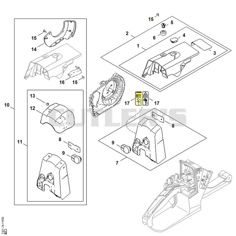Shroud, Carburetor box cover
