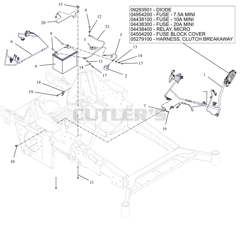 Electrical - Kawasaki - EFI with Mechanical Seat