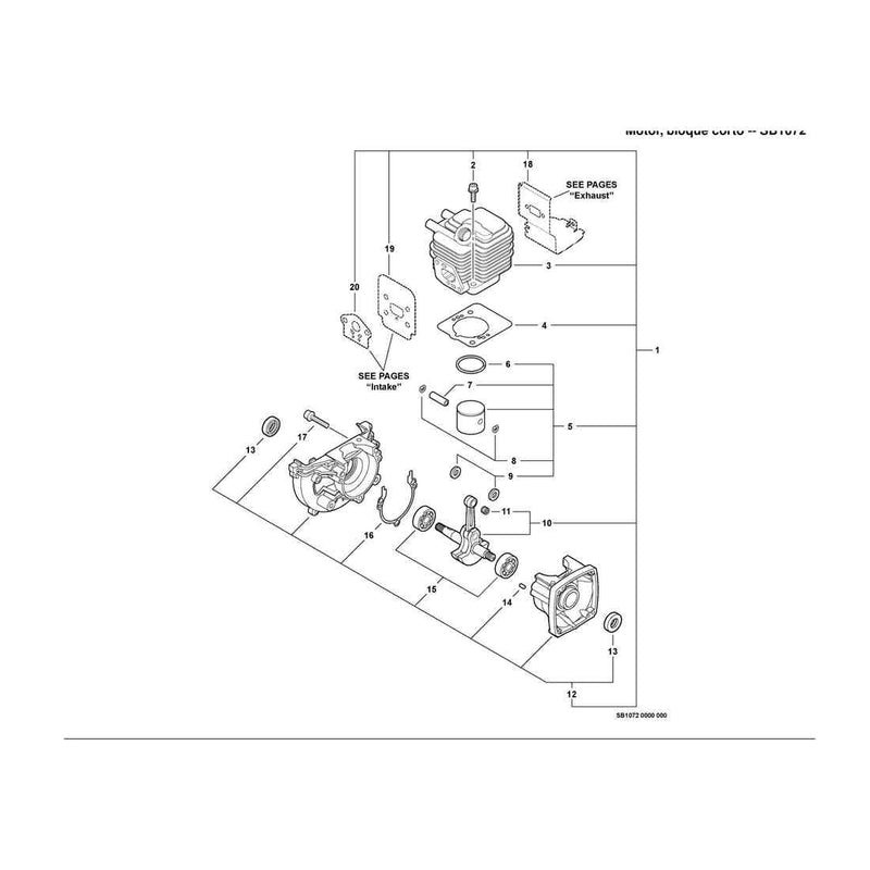 Engine, Short Block -- SB1072
