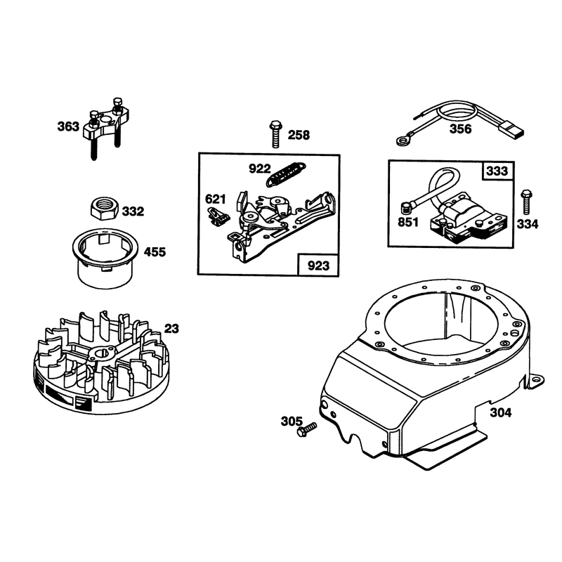 Engine Briggs and Stratton Model 124702-3115-01