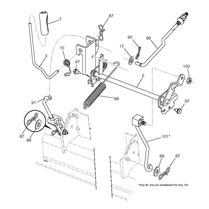 MOWER LIFT / DECK LIFT