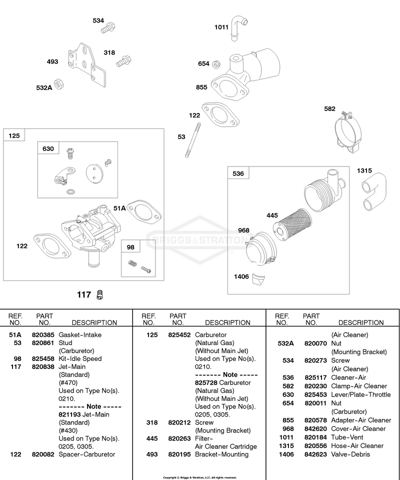 Gaseous/Natural Gas Mixer, Air Cleaner