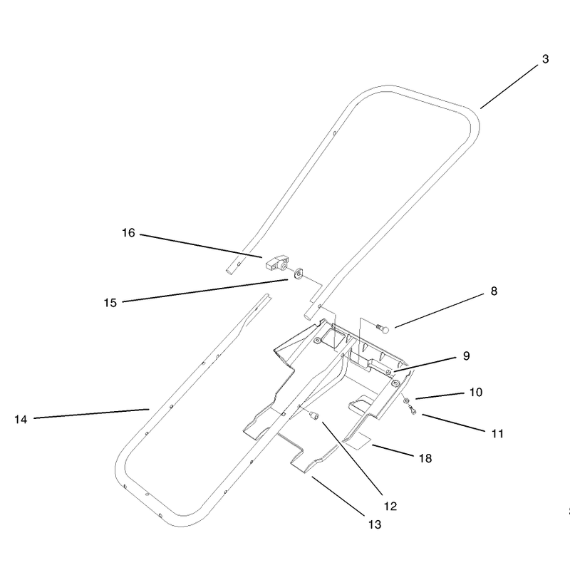 Handle & Lower Shroud Assembly