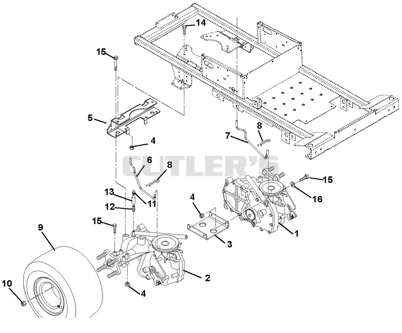 Transaxle, Dump Valves And Rear Wheels