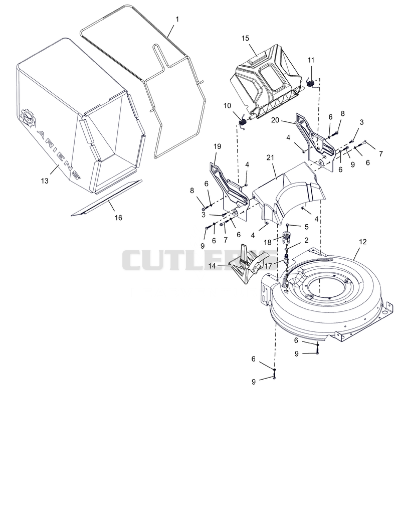 Mower Deck and Bag
