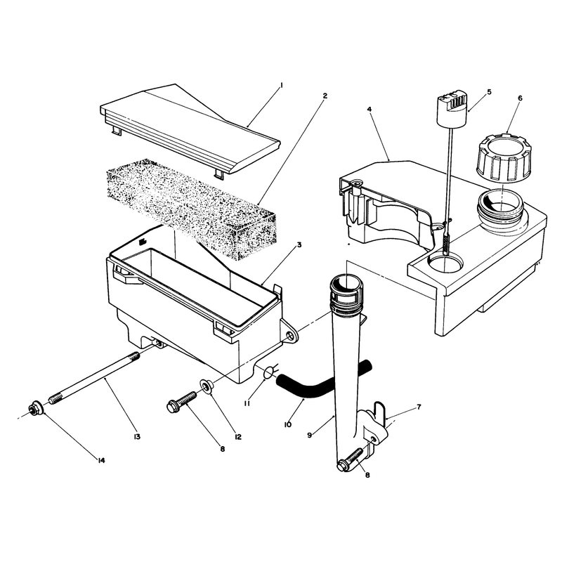 Air Cleaner and Fuel Tank Assembly