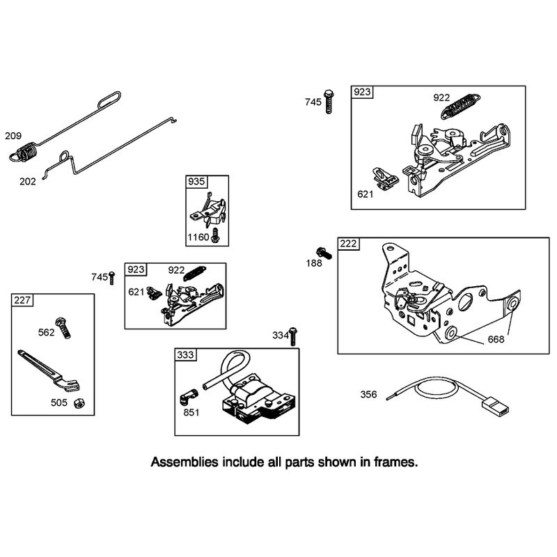 Governor Assembly Briggs and Stratton 125K05-0186-E1