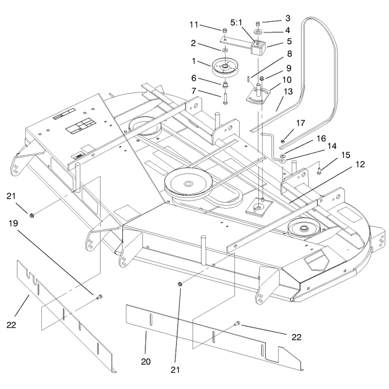 Baffle and Belt Assembly